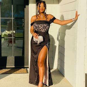 Black evening dress